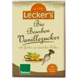 Lecker`s Βιολογική Ζάχαρη Βανίλιας Bourbon με Ζάχαρη από Παντζάρια 3Χ8g